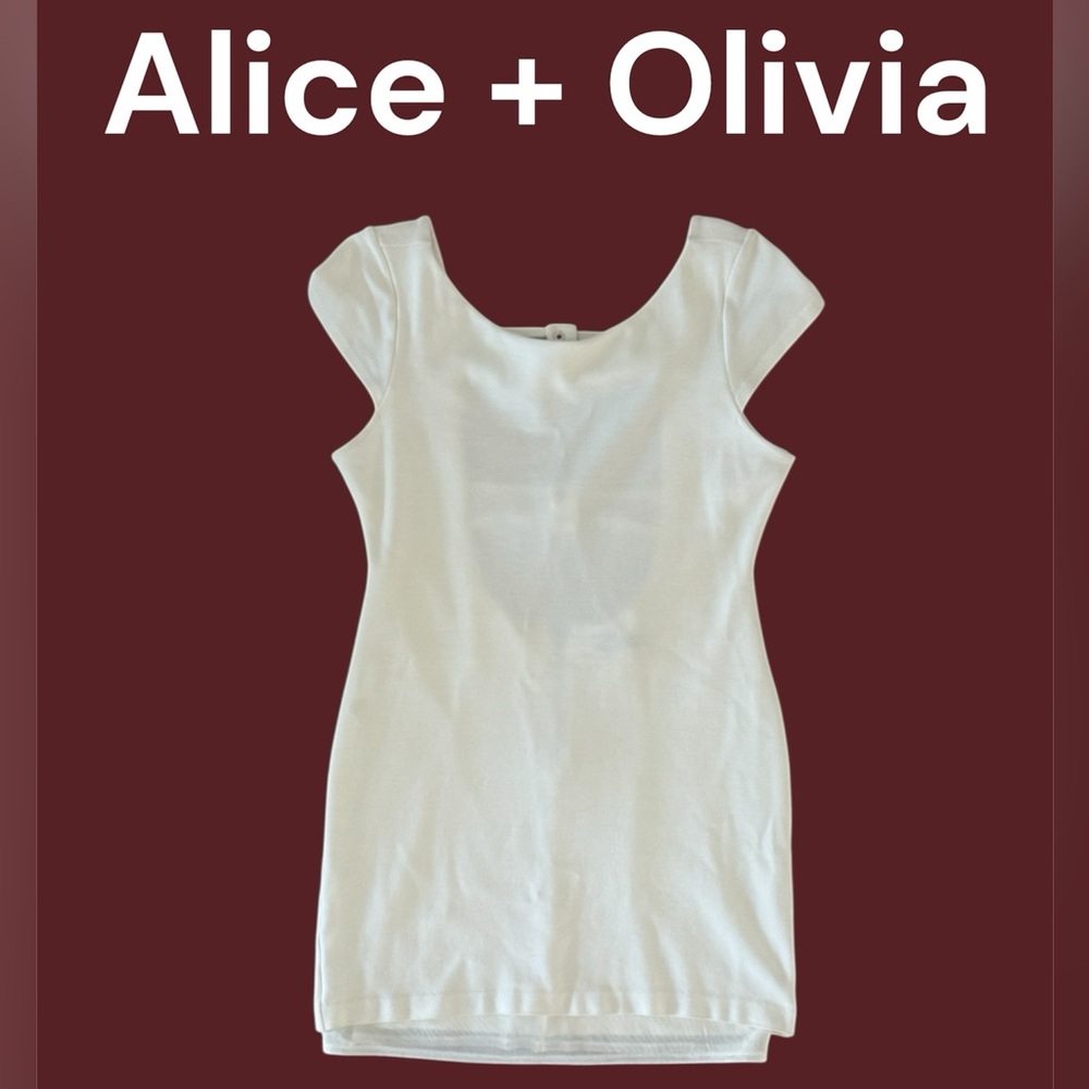 Alice + Olivia Sexy White Mini Dress